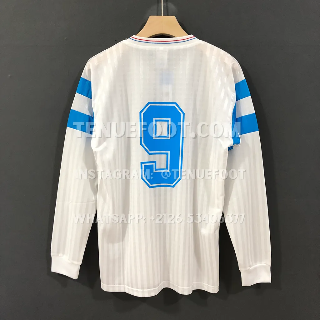 OL Marseille Retro 90-91 Home LS (2)