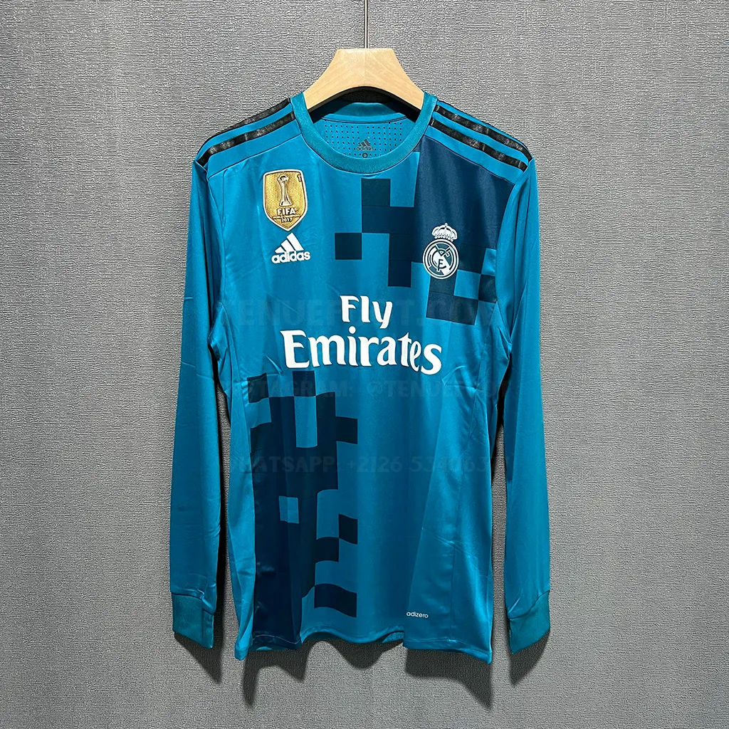 Real Madrid Retro 17-18 Third LS Player Version (1)
